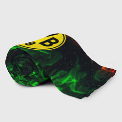 Плед флисовый Borussia красно зеленый огонь, цвет: 3D-велсофт — фото 2