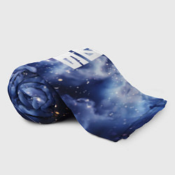 Плед флисовый 2026 синяя дымка с искрами, цвет: 3D-велсофт — фото 2