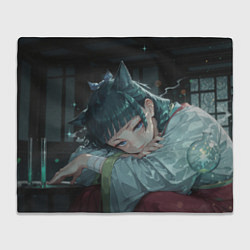 Плед флисовый Маомао с кошачьими ушками, цвет: 3D-велсофт