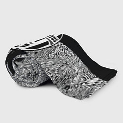 Плед флисовый Juventus отпечатки текстура, цвет: 3D-велсофт — фото 2
