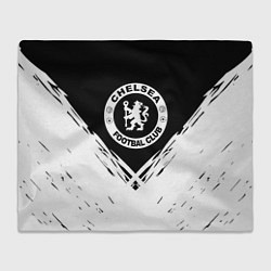 Плед флисовый Челси белые краски, цвет: 3D-велсофт