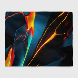 Плед флисовый Multicoloured neon, цвет: 3D-велсофт