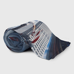 Плед флисовый Denji in city Chainsaw man, цвет: 3D-велсофт — фото 2