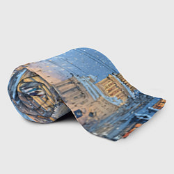 Плед флисовый Снежный новогодний Питер, цвет: 3D-велсофт — фото 2