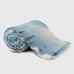 Плед флисовый Новогодние дома, цвет: 3D-велсофт — фото 2