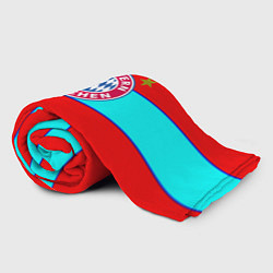 Плед флисовый Бавария Мюнхен полосы линии, цвет: 3D-велсофт — фото 2