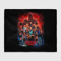 Плед флисовый Все герои Загадочные события финал, цвет: 3D-велсофт