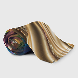 Плед флисовый Переливающийся расплавленный металл, цвет: 3D-велсофт — фото 2