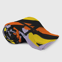 Плед флисовый Полоски краски абстракция, цвет: 3D-велсофт — фото 2