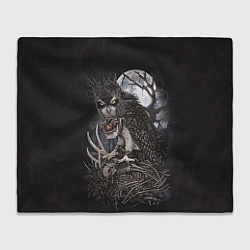 Плед флисовый Ночной охотник, цвет: 3D-велсофт