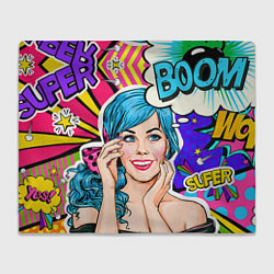 Плед флисовый Pop art, цвет: 3D-велсофт