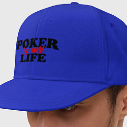Кепка-снепбек Poker is My Life, цвет: синий