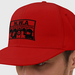 Кепка-снепбек NWA, цвет: красный