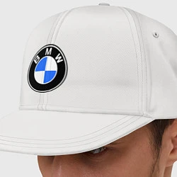 Кепка-снепбек Logo BMW, цвет: белый