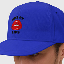 Кепка-снепбек Kiss my Lips, цвет: синий