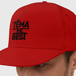 Кепка-снепбек Тёма the best, цвет: красный