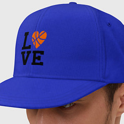 Кепка-снепбек Моя любовь - баскетбол, цвет: синий