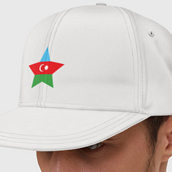 Кепка-снепбек Azerbaijan Star, цвет: белый