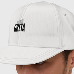 Кепка-снепбек Нереальная Грета, цвет: белый