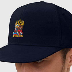 Кепка-снепбек Хоккей - Russia, цвет: тёмно-синий