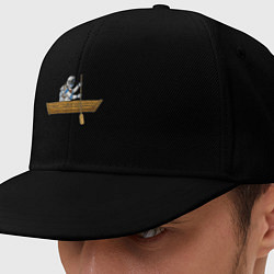 Кепка-снепбек Космонавт в лодке, цвет: черный