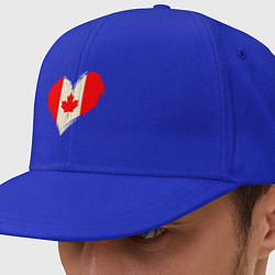 Кепка-снепбек Сердце - Канада, цвет: синий