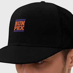 Кепка-снепбек Run Phoenix Suns, цвет: черный