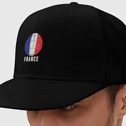 Кепка-снепбек Футбол Франции, цвет: черный