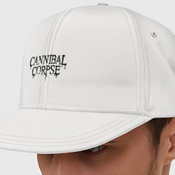 Кепка-снепбек Cannibal Corpse лого, цвет: белый