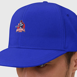 Кепка-снепбек Бейсбольная лига, цвет: синий