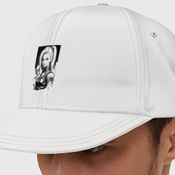 Кепка-снепбек Barbie - sketch ai art cyberpunk, цвет: белый