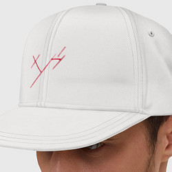 Кепка-снепбек Три буквы, цвет: белый