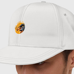 Кепка-снепбек Зато душа теплая, цвет: белый