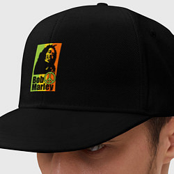 Кепка-снепбек Bob Marley: Jamaica, цвет: черный