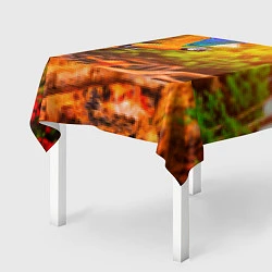 Скатерть для стола Взмах попугая, цвет: 3D-принт — фото 2