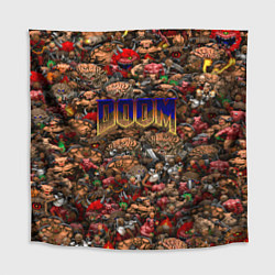 Скатерть для стола DOOM: Pixel Monsters, цвет: 3D-принт