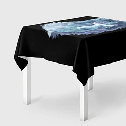 Скатерть для стола Седой волк, цвет: 3D-принт — фото 2
