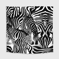 Скатерть для стола Полосатая зебра, цвет: 3D-принт