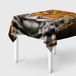 Скатерть для стола Взгляд ягуара, цвет: 3D-принт — фото 2