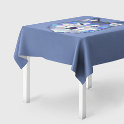 Скатерть для стола Геометрический волк, цвет: 3D-принт — фото 2