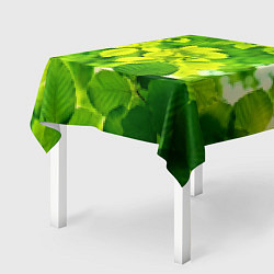 Скатерть для стола Зелёные листья, цвет: 3D-принт — фото 2