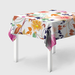 Скатерть для стола Нежные цветы, цвет: 3D-принт — фото 2