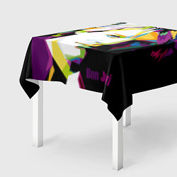 Скатерть для стола Jon Bon Jovi Art, цвет: 3D-принт — фото 2