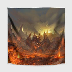 Скатерть для стола Linage II: Fire Dragon, цвет: 3D-принт