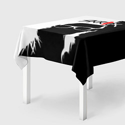 Скатерть для стола Skrillex: Black & White, цвет: 3D-принт — фото 2