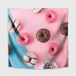 Скатерть для стола Сладкие пончики, цвет: 3D-принт