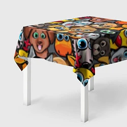 Скатерть для стола Веселые собаки, цвет: 3D-принт — фото 2