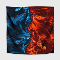 Скатерть для стола Огонь и вода, цвет: 3D-принт