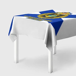 Скатерть для стола Каспийская флотилия ВМФ России, цвет: 3D-принт — фото 2