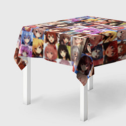 Скатерть для стола Аниме девушки, цвет: 3D-принт — фото 2